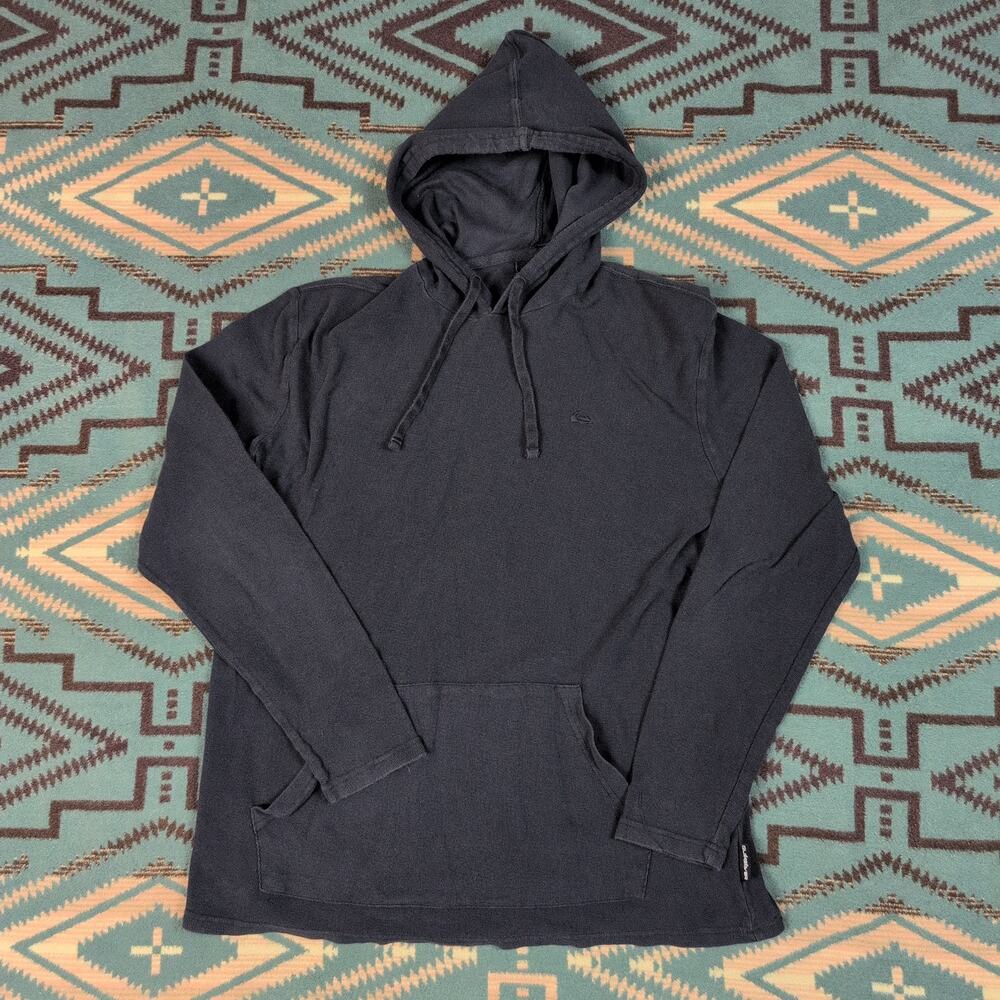 Men’s Quicksilver Hoodie Lightweight Medium Black Light Pullover